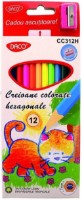 Creioane colorate Daco 12pcs (CC312H)