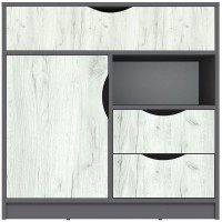 Детский комод Yasen Дисней 900 Comod Графит Cерый/Дуб Крафт Белый фото №1 — интернет-магазин Desire.md