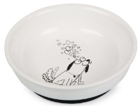 Bol pentru câini TommiLand White with Dog (017349)