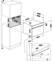 Cuptor cu microunde incorporabil Whirlpool W7 MD440 NB imaginea #6 — magazin online Desire.md