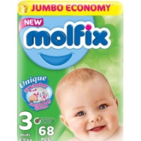 Scutece Molfix Midi 3/68pcs