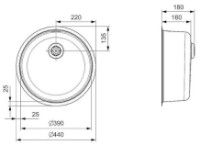 Кухонная мойка Reginox Comfort Waste фото №2 — интернет-магазин Desire.md