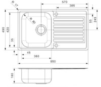 Chiuvetă de bucătărie Reginox Centurio 10 (L) OKG imaginea #2 — magazin online Desire.md