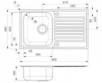 Кухонная мойка Reginox Centurio 10 (L) Right фото №2 — интернет-магазин Desire.md