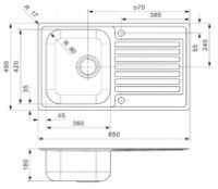 Chiuvetă de bucătărie Reginox Centurio 10 (L) LEFT imaginea #2 — magazin online Desire.md