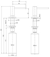 Дозатор моющего средства Reginox R34804 фото №3 — интернет-магазин Desire.md