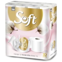 Туалетная бумага Sano Soft Silk 353556 3 plies 32 rolls
