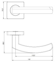 Mâner pentru ușă Ajax Sigma JR SN/CP-3 imaginea #2 — magazin online Desire.md