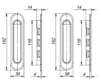 Mâner pentru ușă Ajax Soft Line SL-010 BL imaginea #2 — magazin online Desire.md