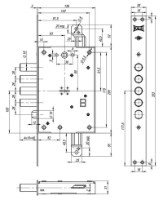 Дверной замок Kale Kilit 452L фото №2 — интернет-магазин Desire.md
