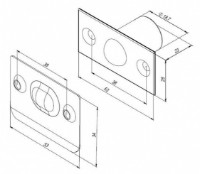 Дверная защёлка Punto LB-15 SN фото №2 — интернет-магазин Desire.md