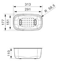Colander chiuvete de bucatarie Reginox R01097 imaginea #2 — magazin online Desire.md