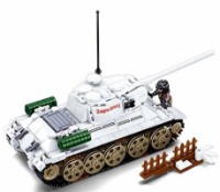 Set de construcție Sluban Army Battle of Budapest T-34/85 Medium Tank White (B0978) imaginea #3 — magazin online Desire.md
