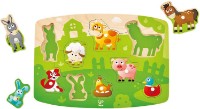 Развивающий набор Hape Farmyard Peg Puzzle (E1408)
