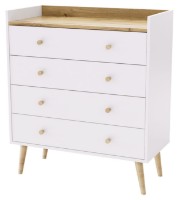 Comodă MobiCasa 4 Asgard 82x96x40 Kraft Gold/White imaginea #1 — magazin online Desire.md