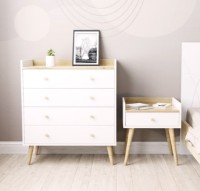 Комод MobiCasa 4 Asgard 82x96x40 Kraft Gold/White фото №3 — интернет-магазин Desire.md