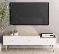 Тумба под ТВ MobiCasa Asgard 153x50x40 Kraft Gold/White фото №2 — интернет-магазин Desire.md