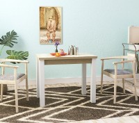 Masă pentru bucătărie MobiCasa Dinner Transformer 60/120x90 Sonoma/Alb imaginea #4 — magazin online Desire.md