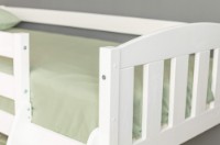 Детская кровать MobiCasa Etajat Dino 90x200 White фото №4 — интернет-магазин Desire.md