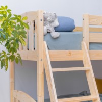 Детская кровать MobiCasa Etajat Dino 90x200 Natur фото №4 — интернет-магазин Desire.md