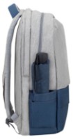 Rucsac pentru oraș Rivacase 7567 Gray/Dark Blue imaginea #5 — magazin online Desire.md