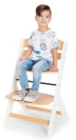 Стульчик для кормления Kinderkraft Enock Wood (KHENOC0PWHT0000) White фото №3 — интернет-магазин Desire.md