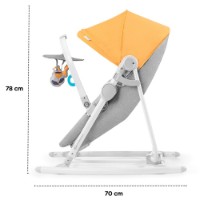 Șezlong pentru bebeluși Kinderkraft Nola Forest (KBNOLA00YEL0000) Yellow imaginea #8 — magazin online Desire.md