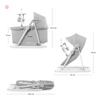 Șezlong pentru bebeluși Kinderkraft Nola Stone (KBNOLA00GRY0000) Grey imaginea #5 — magazin online Desire.md