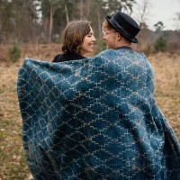 Плед IBENA Jacquard Aparan 150x200cm Petrol/Brown фото №4 — интернет-магазин Desire.md