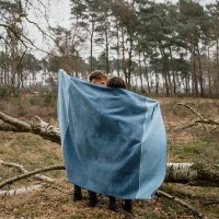 Плед IBENA Jacquard Austin 150x200cm Petrol фото №2 — интернет-магазин Desire.md