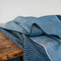 Плед IBENA Jacquard Austin 150x200cm Petrol фото №3 — интернет-магазин Desire.md