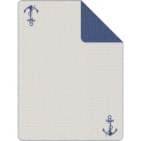 Плед IBENA Jacquard Fehmarn Points Blue 150x200cm фото №4 — интернет-магазин Desire.md