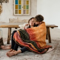 Плед IBENA Jacquard Kinshasa Multicolored 150x200cm фото №2 — интернет-магазин Desire.md