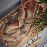 Pătura IBENA Jacquard Toronto 150x200cm Rust Brown/Brown  imaginea #3 — magazin online Desire.md