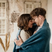 Pătura IBENA Dublin Double Face 150x200cm Petrol/Turquoise imaginea #2 — magazin online Desire.md