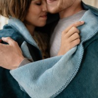 Pătura IBENA Dublin Double Face 150x200cm Petrol/Turquoise imaginea #4 — magazin online Desire.md