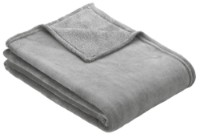 Плед IBENA Plain Fleece Olbia Light Grey 150x200cm фото №1 — интернет-магазин Desire.md