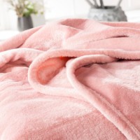 Pătura IBENA Plain Fleece Olbia Pink 150x200cm
