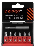 Set biți Dnipro-M Screwdriver S2 7pcs imaginea #1 — magazin online Desire.md