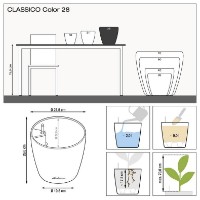 Ghiveci Lechuza Classico Color 28 Sand Brown imaginea #4 — magazin online Desire.md