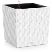 Ghiveci Lechuza Cube Cottage 40 White imaginea #1 — magazin online Desire.md