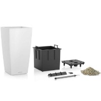 Ghiveci Lechuza Cubico Color 30 White imaginea #2 — magazin online Desire.md