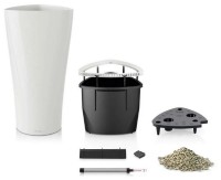 Ghiveci Lechuza Delta Premium 40 White imaginea #2 — magazin online Desire.md