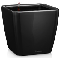 Цветочный горшок Lechuza Quadro Premium 43 LS Black фото №1 — интернет-магазин Desire.md