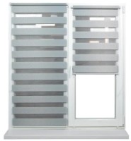 Рулонные шторы Dekora Day Night Rattan Grey 0.45x1.70m фото №3 — интернет-магазин Desire.md