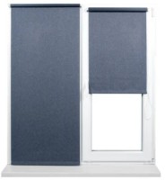 Рулонные шторы Dekora Ribbed Black 0.80x1.70m