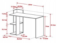 Письменный стол Accord Paco PC1 Олд Стайл Темный/Матера фото №2 — интернет-магазин Desire.md