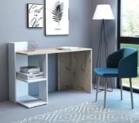 Письменный стол Accord Paco PC1 Дуб Артизан/Белый фото №3 — интернет-магазин Desire.md