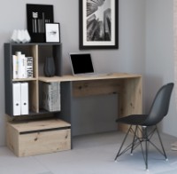 Письменный стол Accord Paco PC2 Дуб Артизан/Антрацит фото №1 — интернет-магазин Desire.md