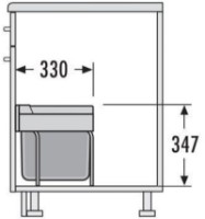 Урна Hailo AS Raumspar Tandem S 18/12 (3644701) фото №2 — интернет-магазин Desire.md